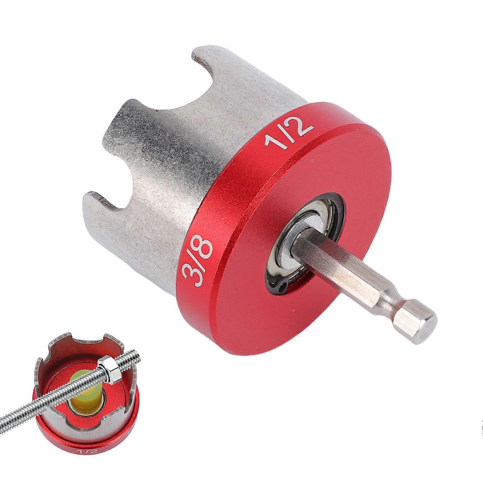 Threaded Rod Nut Runner and Nut Driver Attachment for 1/4 3/8 1/2 Inch Nuts, Fast Installation