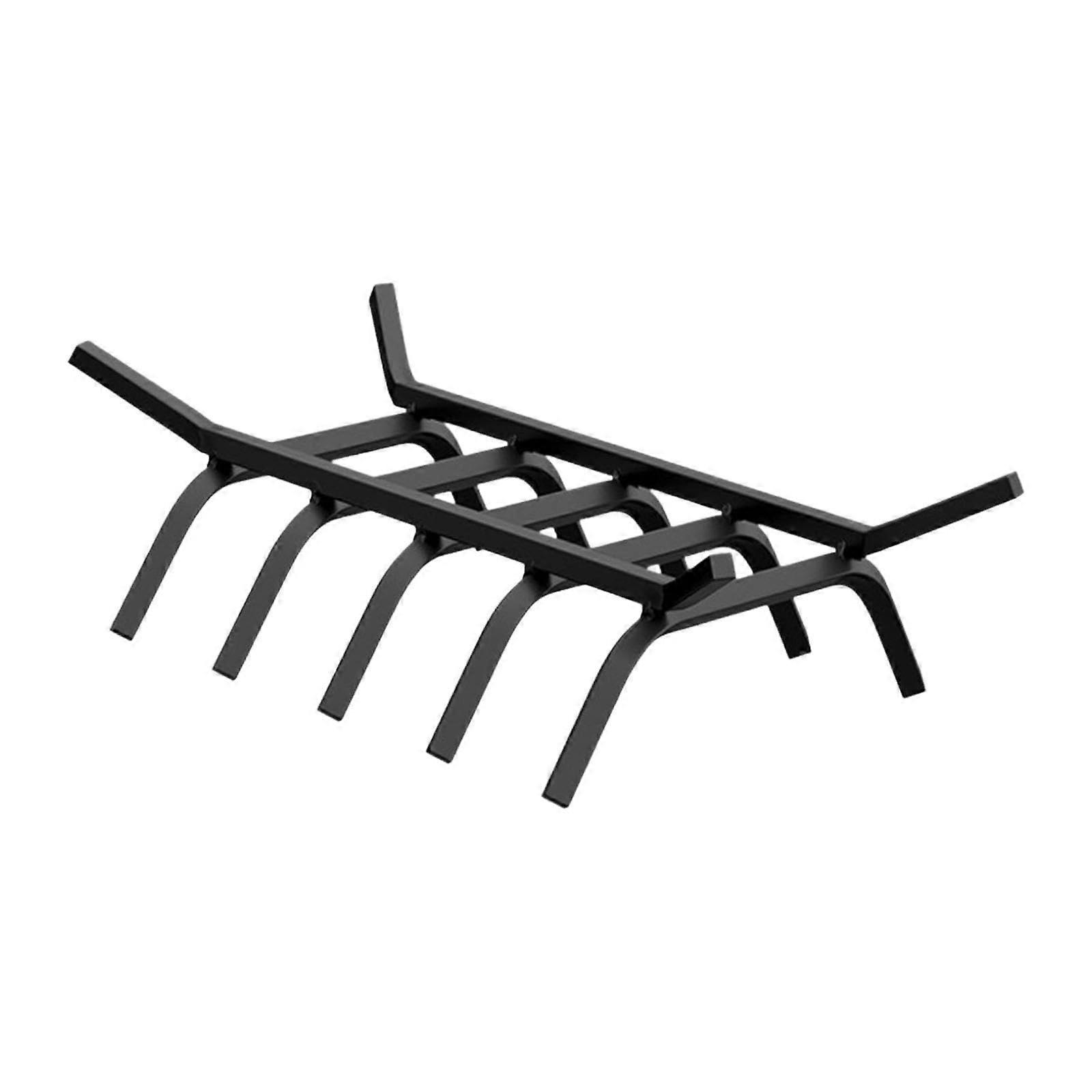 Firewood Rack with Sturdy Iron Construction for Indoor Fireplace Storage and Space Saving Use
