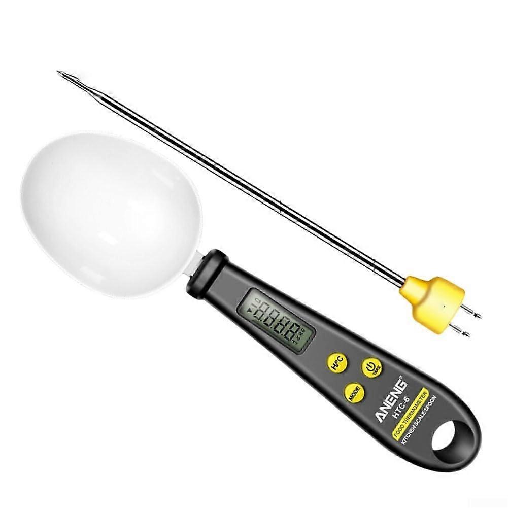 2in1 Digital Spoon Scale with Thermometer for Precise Cooking and Baking Measurements  White