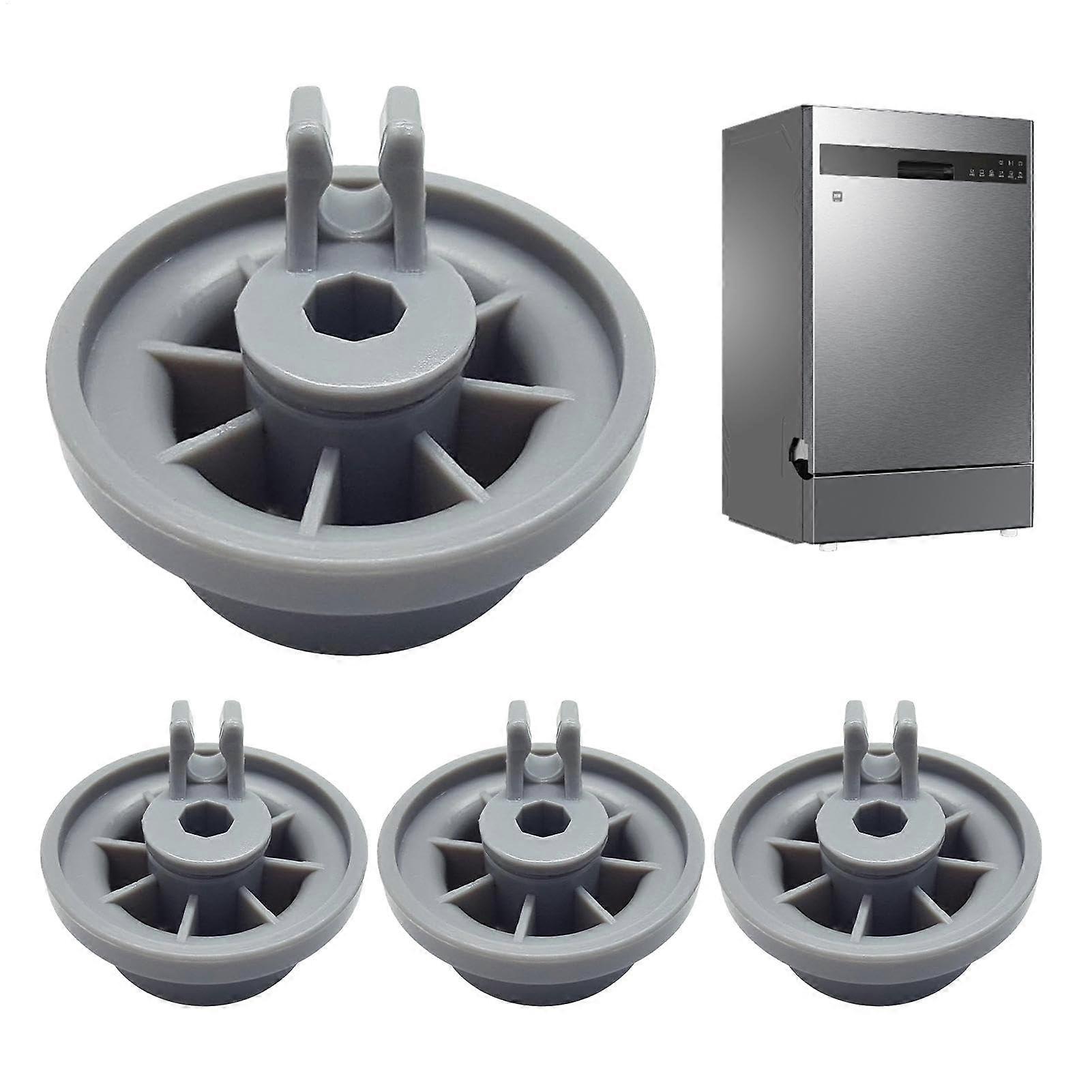 Dishwasher Lower Rack Wheels Pack of 4, Durable Rollers for Smooth Basket Mobility and Easy Replacement