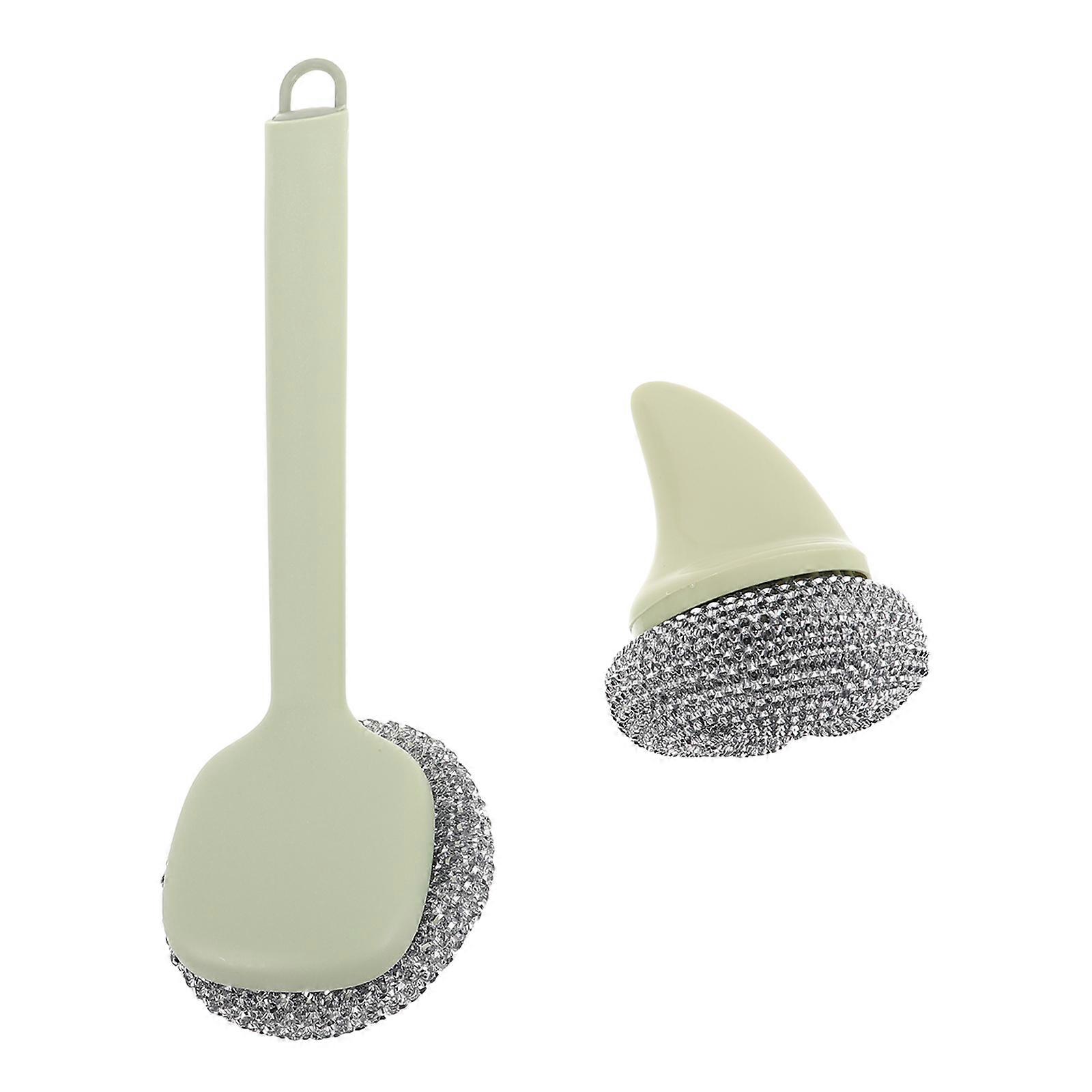 Long Handle Wire Brush for Pots and Pans Cleaning with 10Pcs Set