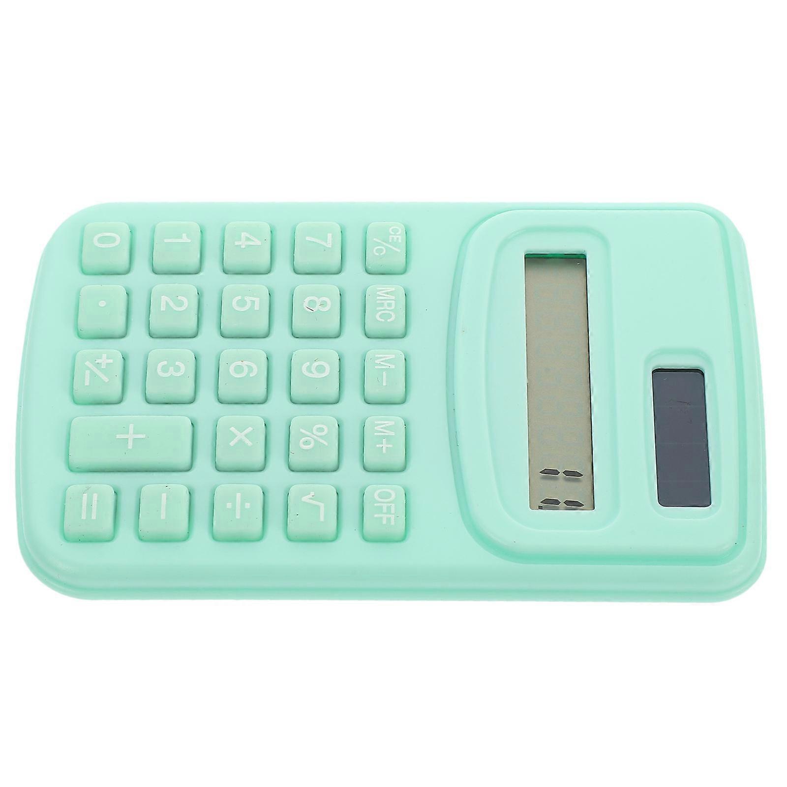 Electronic Pocket Calculator for Counting Use 4Pcs Green Plastic Silicone Material