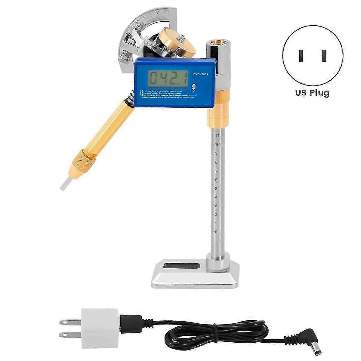 High Precision Gem Faceting Machine, Jewelry Tool with Digital Display, Adjustable Angle Locator fo