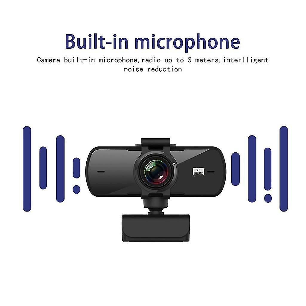 Chronus Webcam Full Hd Web Camera Autofocus Camera With Microphone Web Cam For Desktop Pc Webcamera(black)