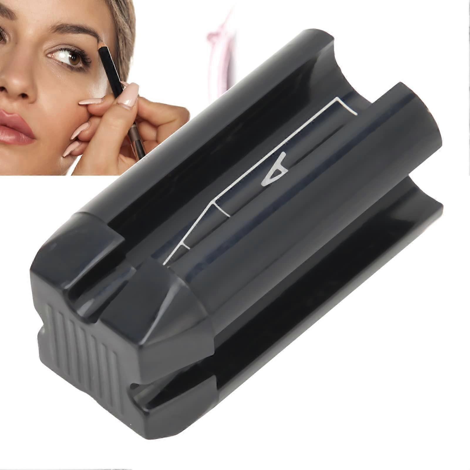 4 in 1 Eyebrow Pencil Sharpener with Duckbill Angle Control for Precise Brow Shaping and Grooming