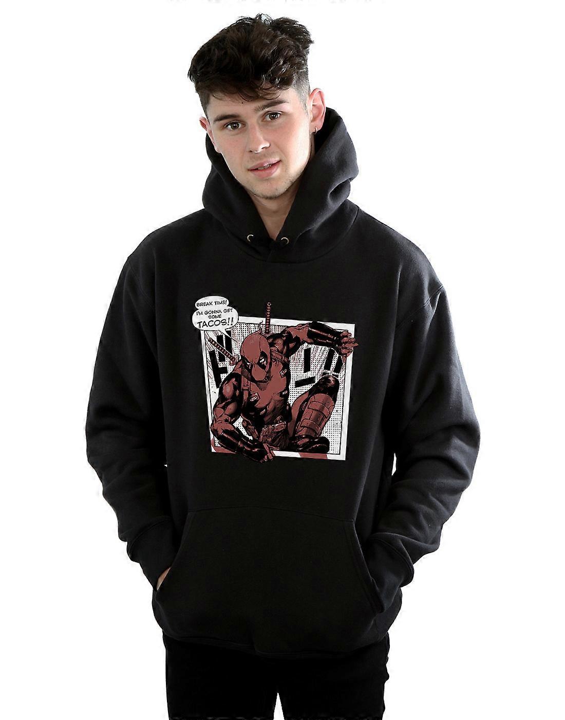 Marvel miesten Deadpool Breaktime Tacos huppari