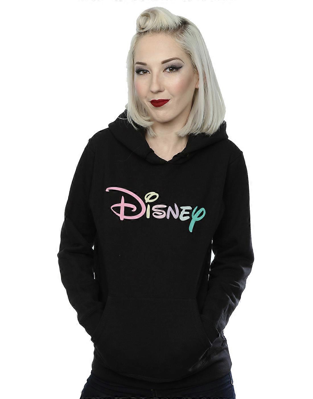 Disney Kvinner's Pastell Logo Hettegenser