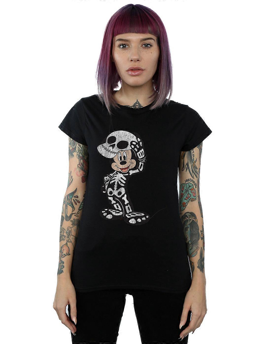 Disney Women's Mickey Mouse Skeleton T-Shirt