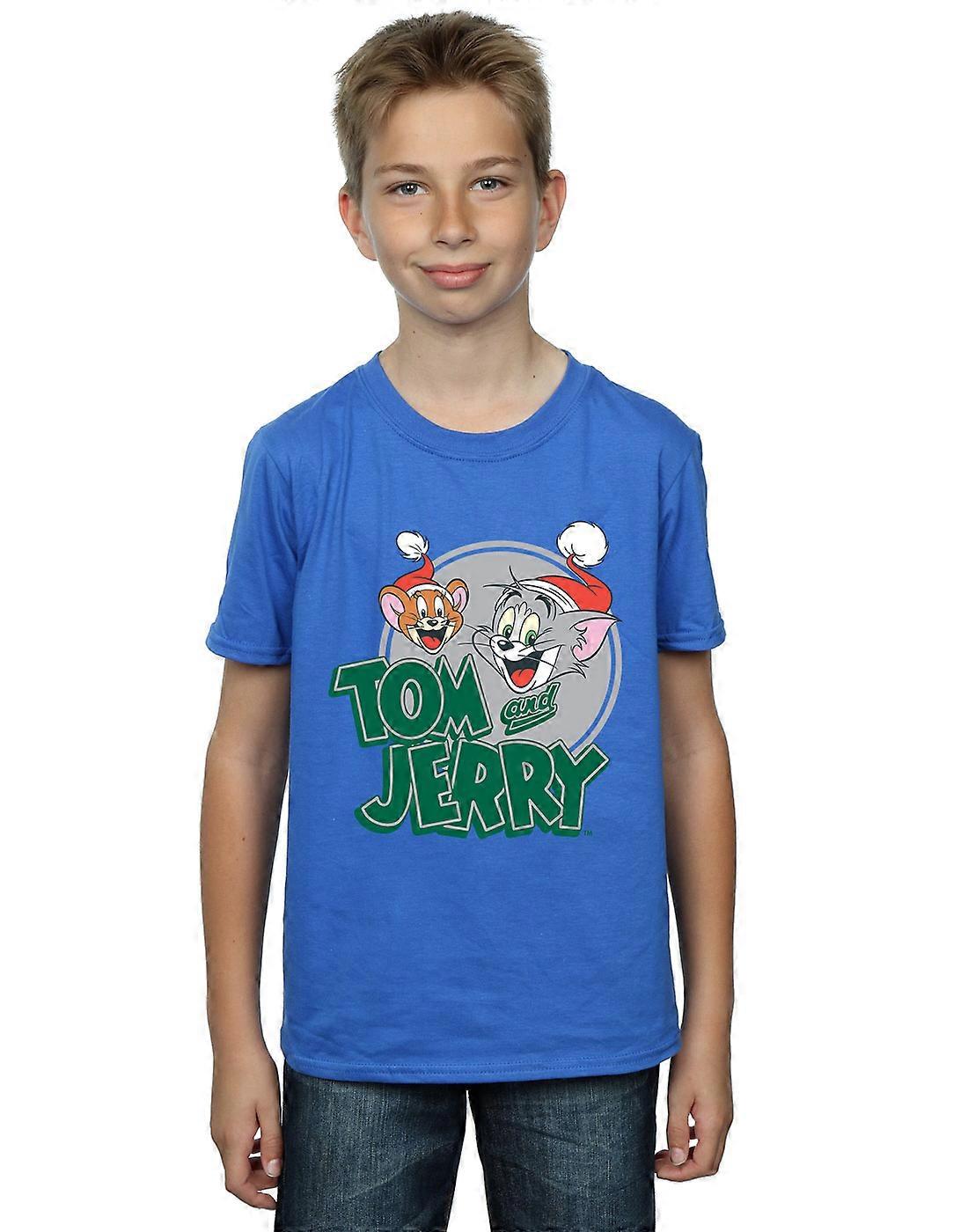 Tom e Jerry Boys Natal Saudações camiseta
