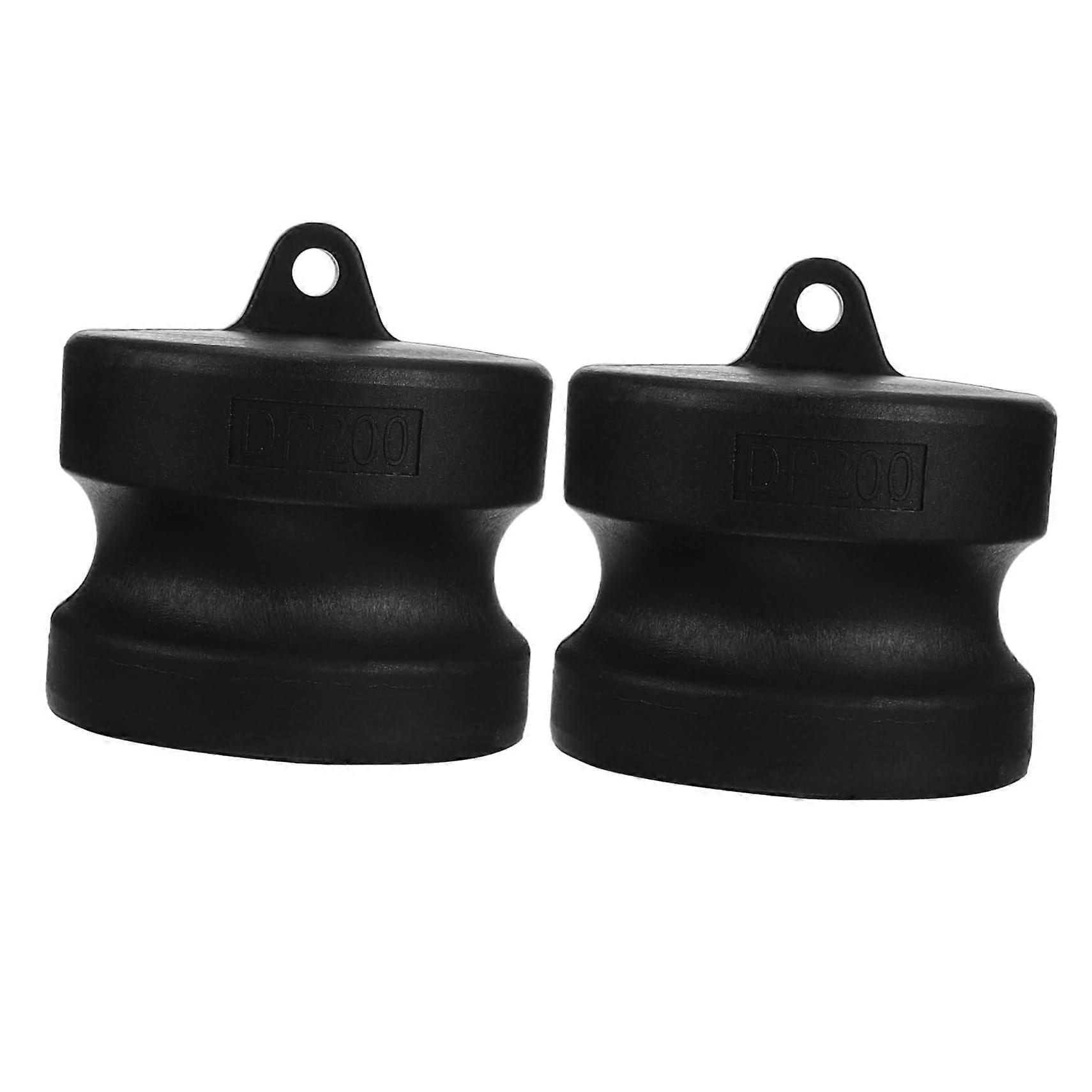 2PCS 2 Inch DN50 PP Plastic Camlock Fitting Quick Connect Cam and Groove Hose Adapter Dust Plug