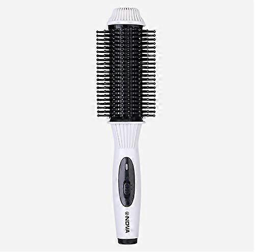 Mini Hair Curling Comb with Quick Curling and Dual Styling Function for Travel  White