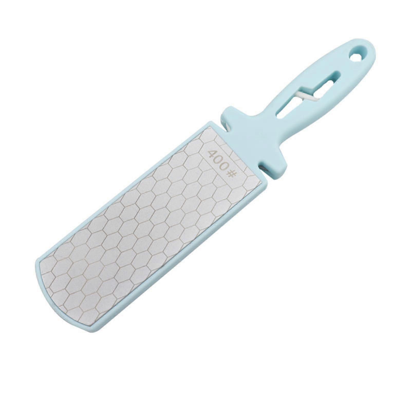 Kitchen Knife Sharpener 400/1000 Grit DoubleSided Whetstone with NonSlip Base for Scissors and Tools