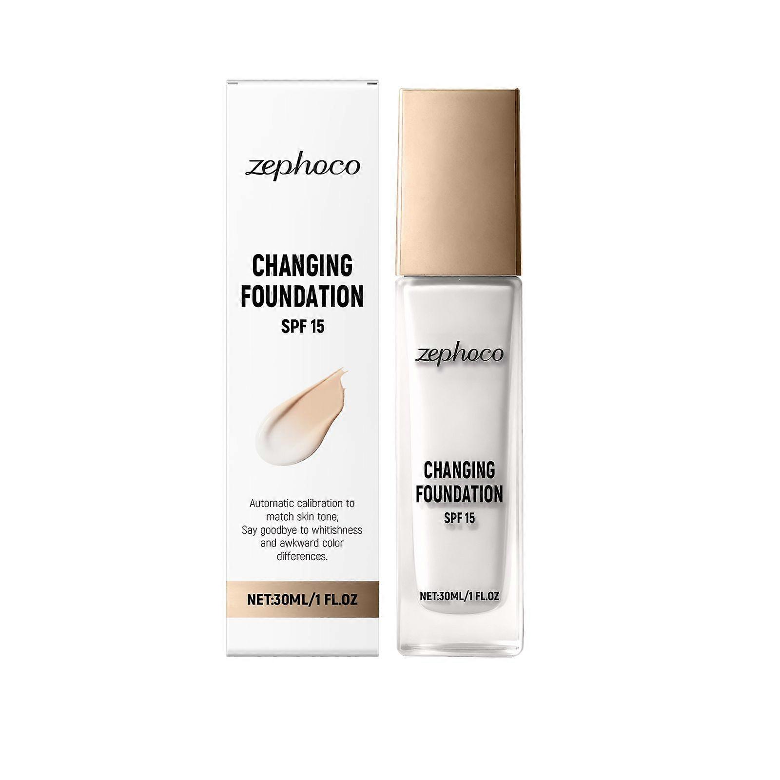 Zephoco Thermo-Sensitive Color Correcting Foundation Liquid - Natural, Smooth, Light Coverage, Hydrating Foundation