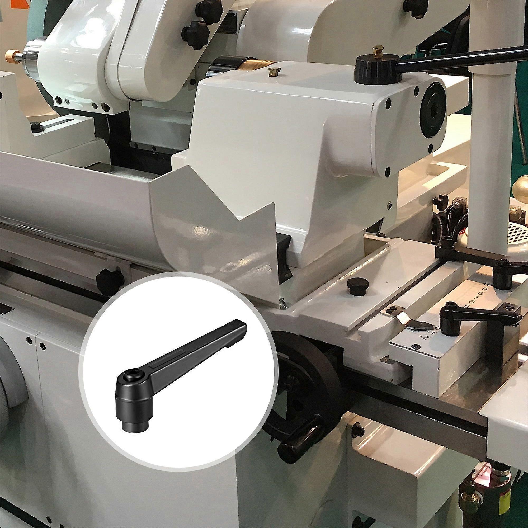 M8 Metric Female Thread Adjustable Clamping Lever Handle Black 5 Pack