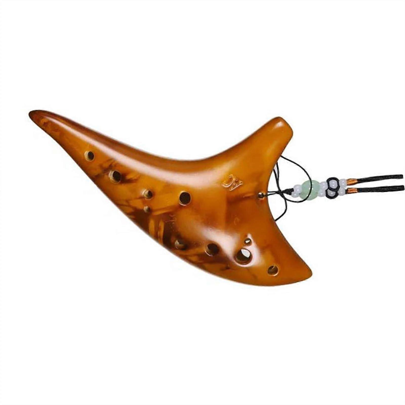 Ceramic Ocarina with Full Chromatic Range, Triple Hole Design for Beginners and Advanced Players