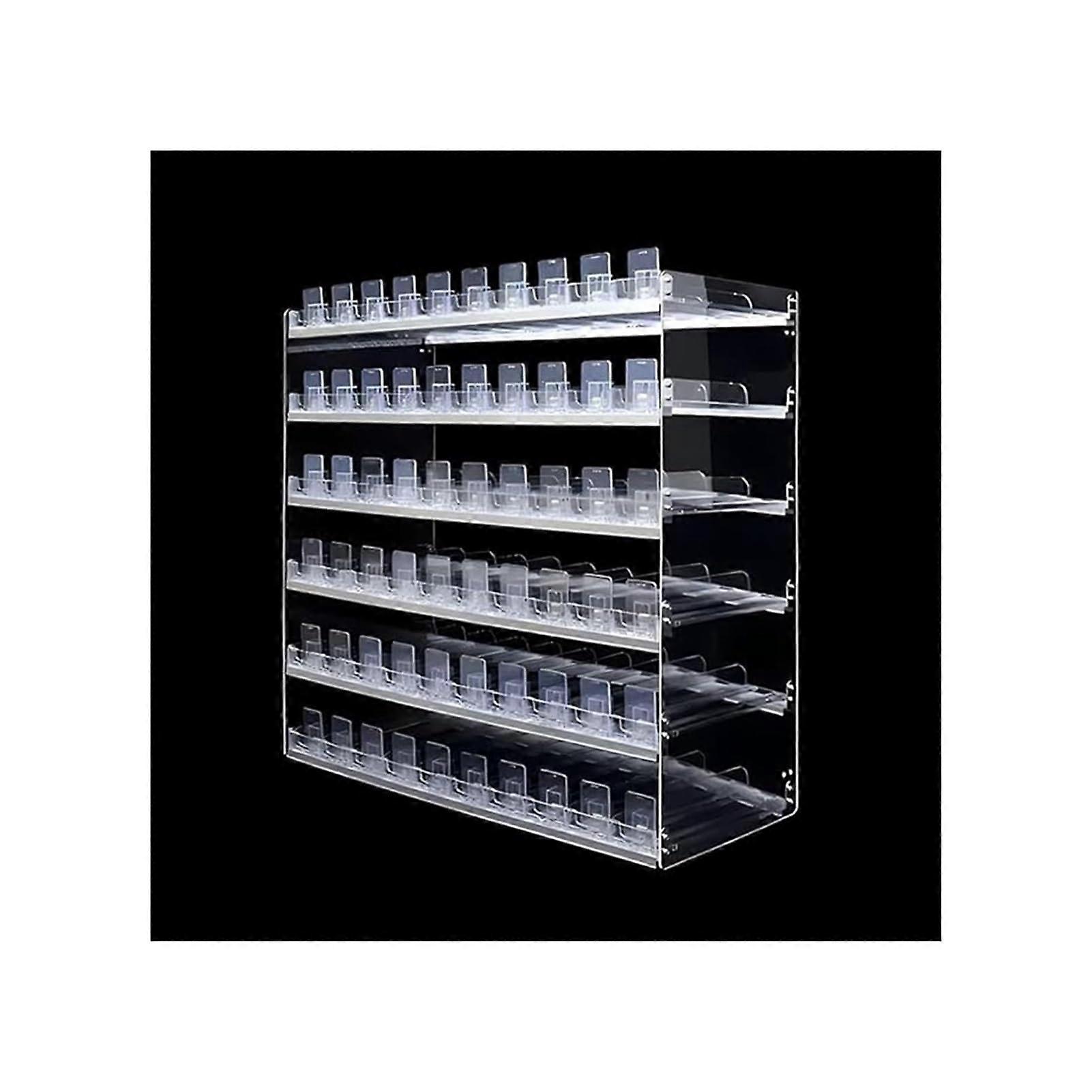 Clear Acrylic Cigarette Display Rack with Automatic Pusher for Wall or Counter Mount Retail