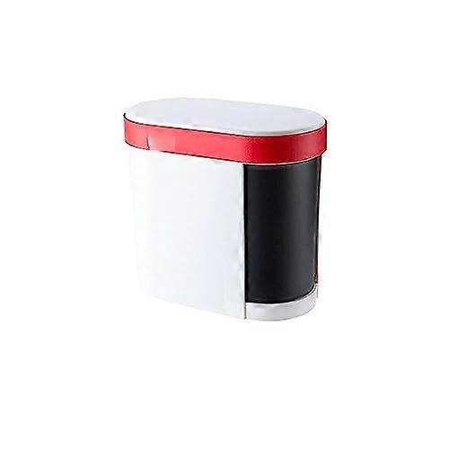 Plastic Trash Can with SoftClose Quiet Lid, Removable EasyClean , Durable Kitchen Waste Bin for Wet Dry Separation