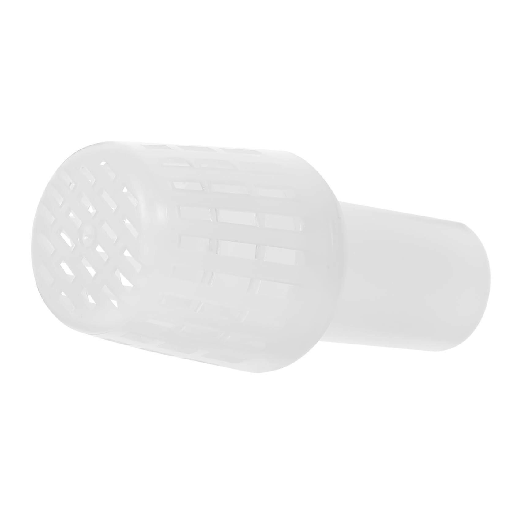 Pool Drain Valve Strainer with Filter Cap, ABS Replacement for Swimming Pool Pump, White