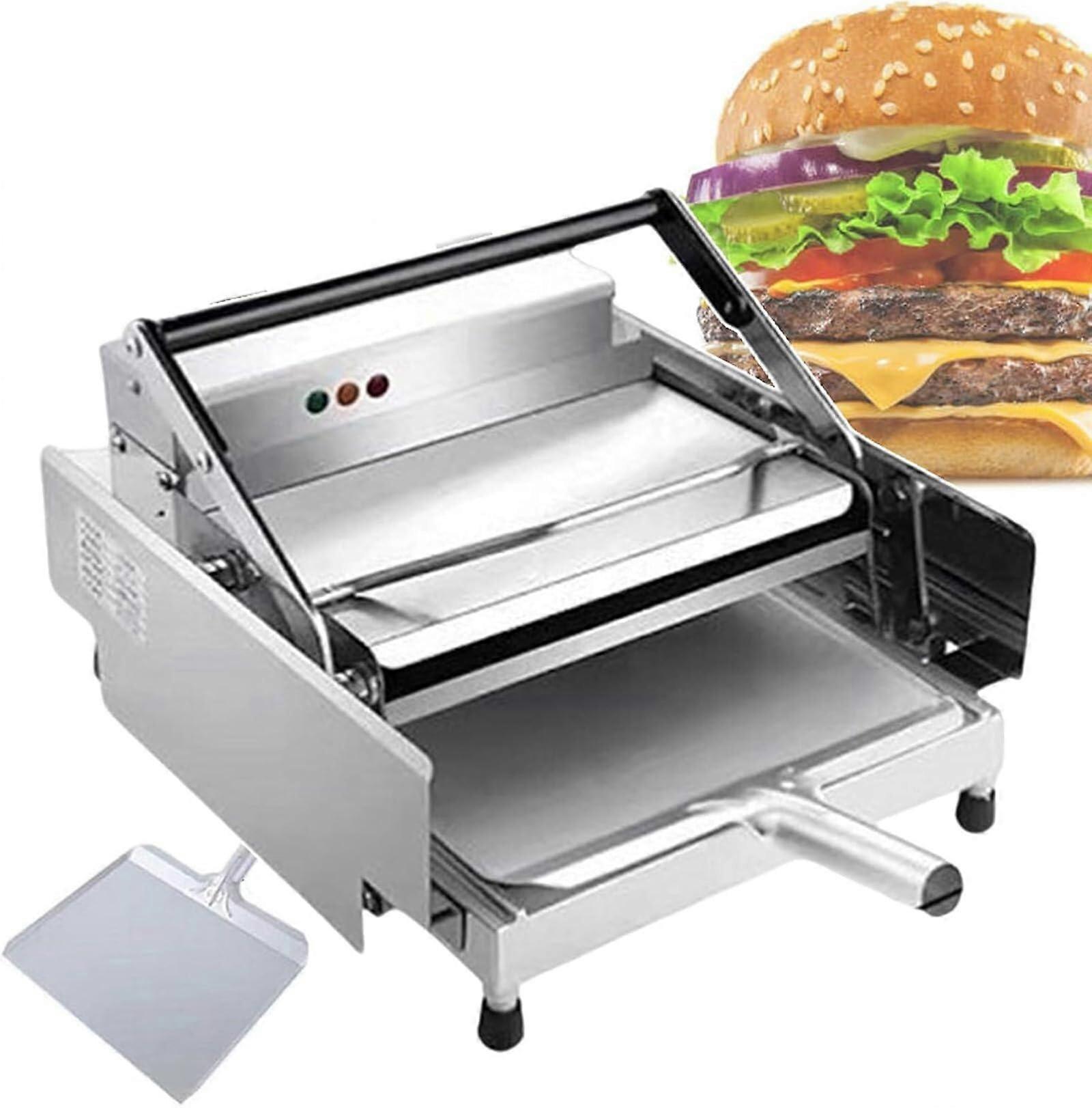 Commercial Hamburger Bun Toaster DoubleLayer Even Heating 6Bun Stainless Steel with Timer