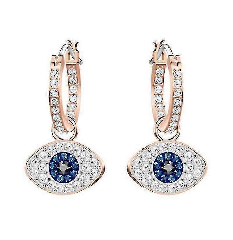 Devils Eye Stud Øreringe med Swarovski krystaller