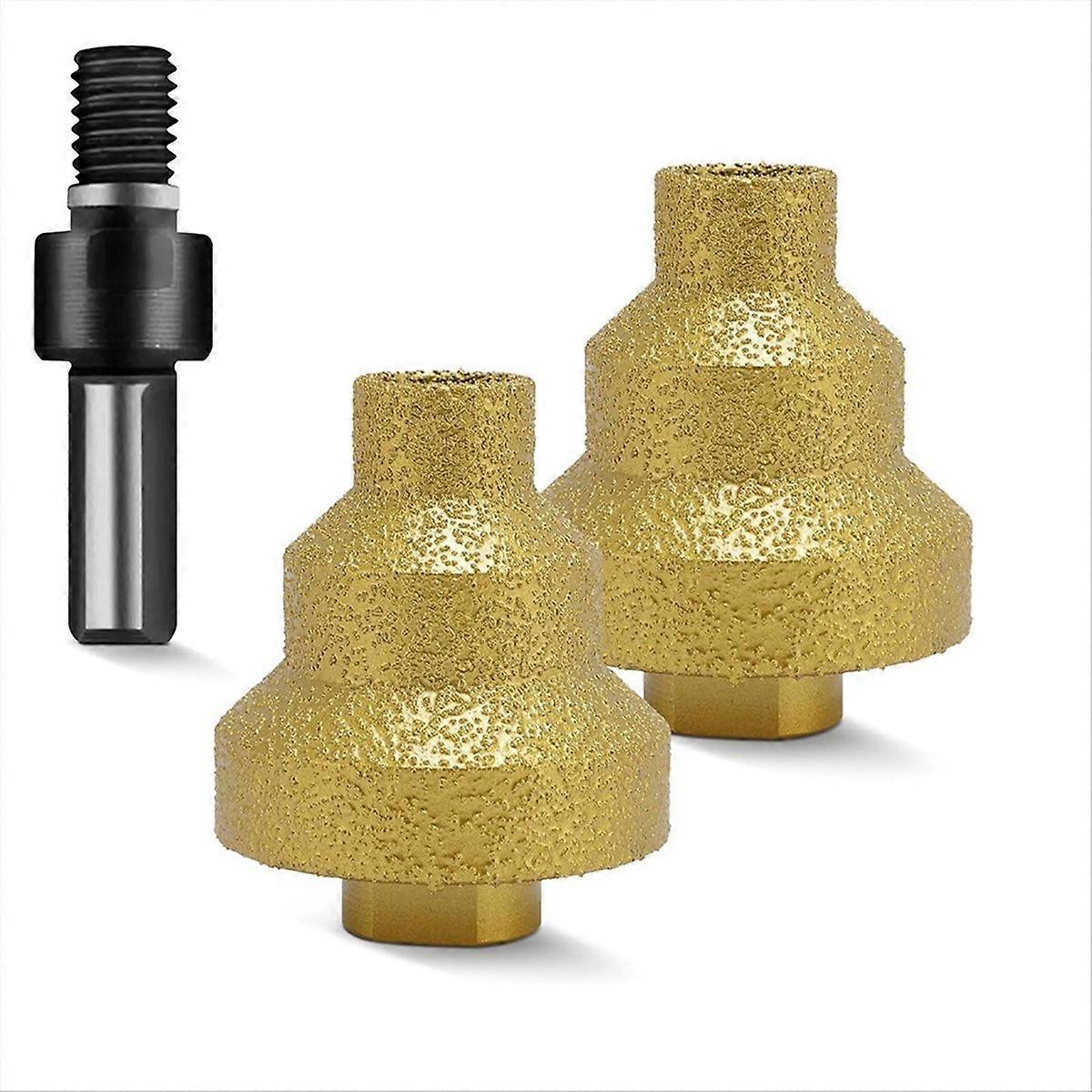 2Pcs Diamond Step Drill Bit, for Marble Stone