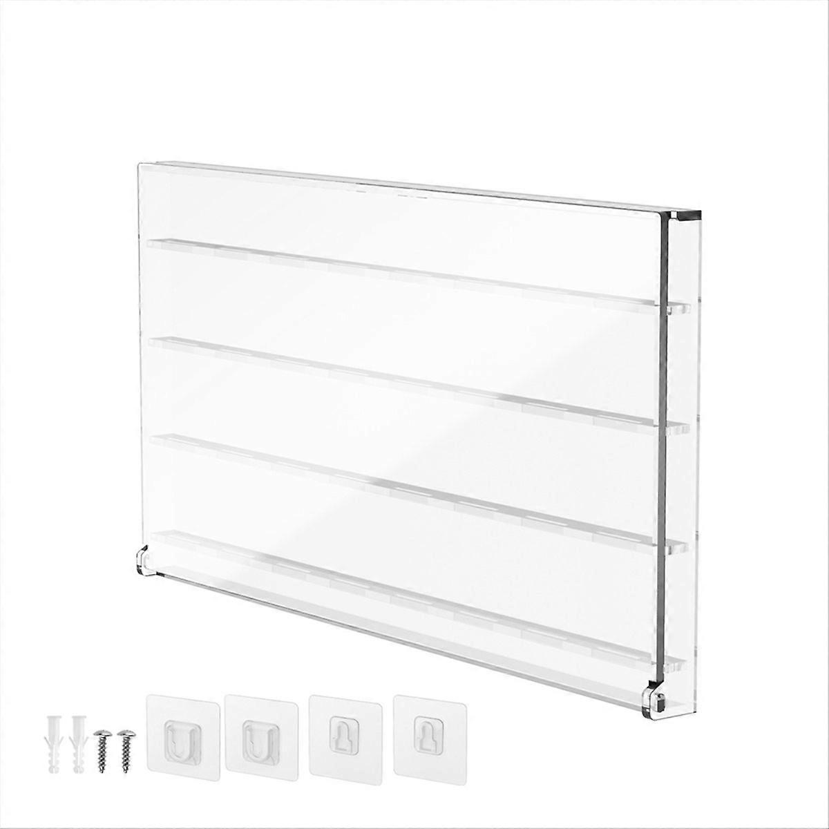  Acrylic Guitar Pick Wall Mount Display Case Transparent