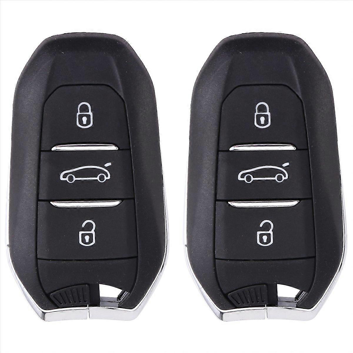 2PCS Remote Car Key for 307 C3 C4 4A Chip
