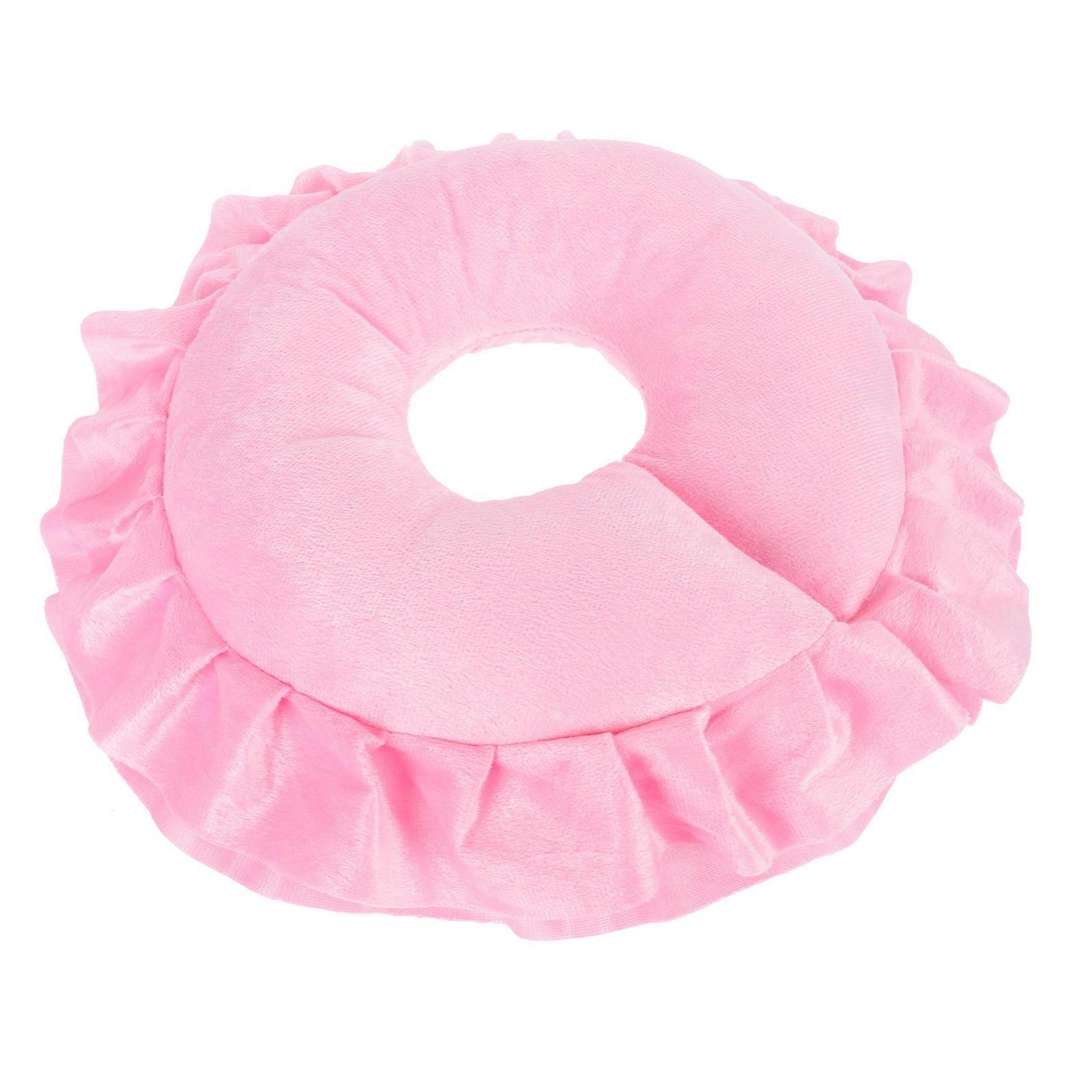 Face Support Pillow Pink Cotton for Massage Spa Use 1Pcs Cushion
