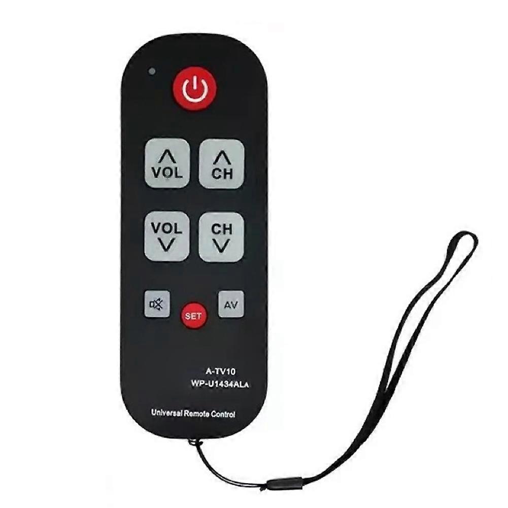 A-TV10 TV Remote Universal Controller Waterproof Remote Control with LED Light for All TV Models, Replacement Remote