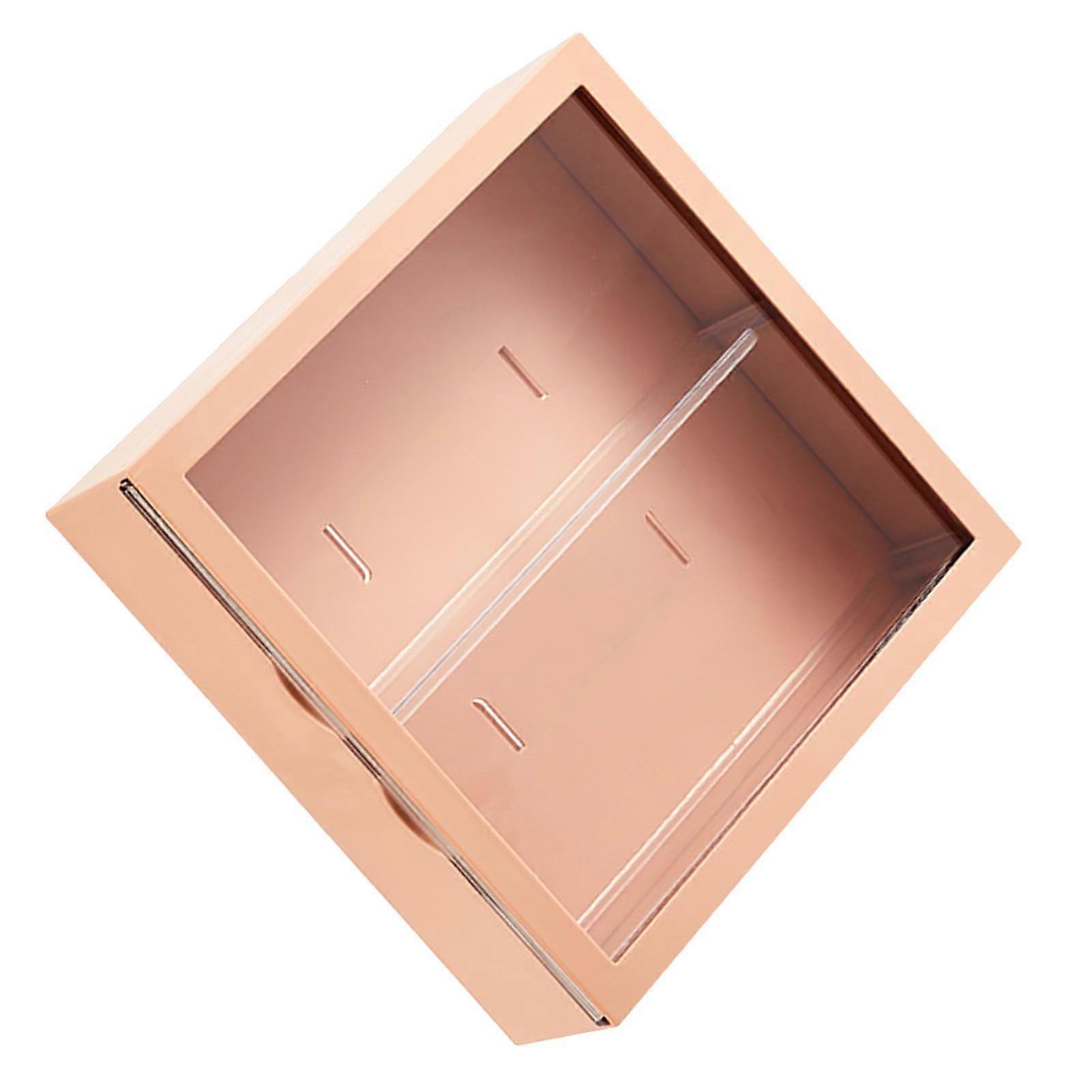 Latte Wall Mounted Blind Box Figures Display Case with NoDrill Dustproof Showcase