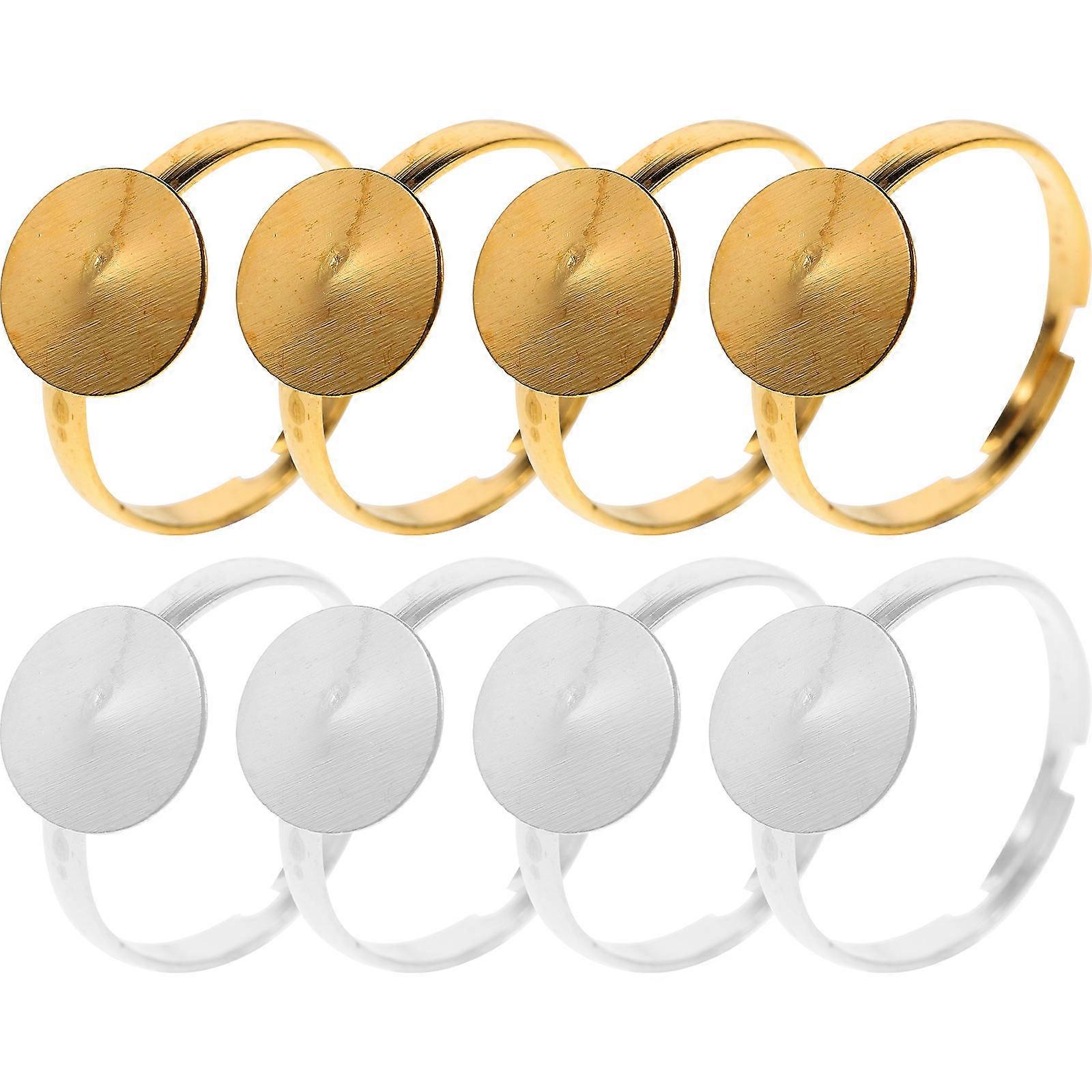 Creative Finger Ring Base DIY Ring Bases for 240Pcs Assorted Color