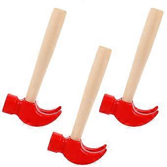 12Pcs Wooden Hammer Toy for Kids Pretend Play Educational Maintenance Tools
