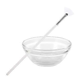 Facial Mask Brush Beauty Salon Brush DIY Facial Mud Applicator Brush with Bowl