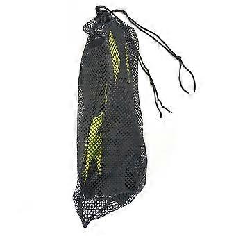 Knöchelflossen Netztasche Tauchausrüstung Schnorchelaufbewahrungstasche Tragetasche Bündeltasche (Schwarz)