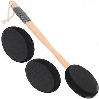 Wood Handle Bath Brush Back Lotion Applicator for Comfortable Body Use