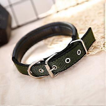 jianc-Dog collar, non-restrictive, suitable for small, medium, and large dogs, size L [2.5*55]. Green/Black, only 1 available, will be shipped randoml