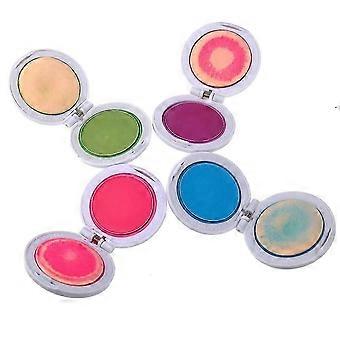 4 Colors Temporary Hair Chalk Set DIY Pressed Hair Color Powder Purple Rosy Blue Green