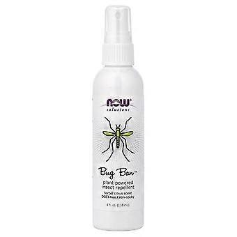 NOW Foods, Bug Ban™, Plant-Powered Insect Repellent, Herbal Citrus, 4 fl oz (118 ml), 3-Pack