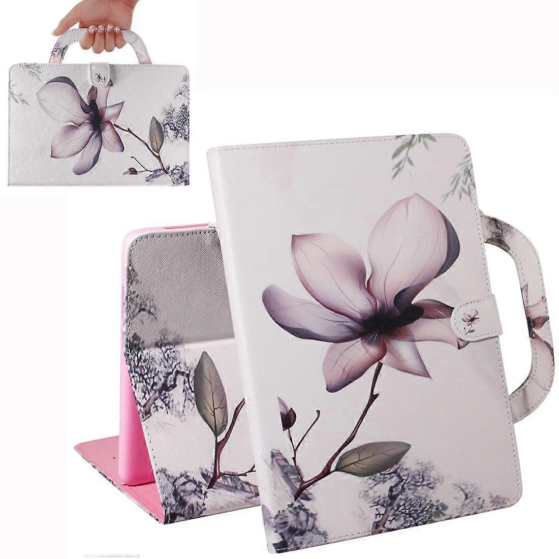 Colored Pattern Leather Case for Huawei MediaPad M5 8 white