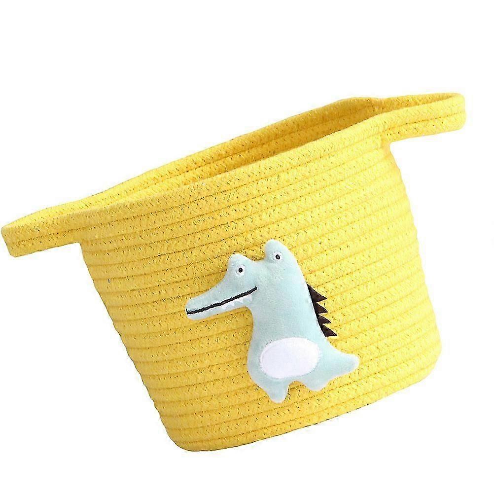 Stuff Container Storage Basket for Storage Use Multifunctional Yellow
