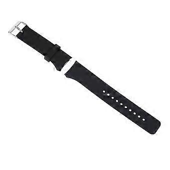 Sport-Silikonarmband, Ersatz-Uhrenarmband, dickes Armband, passend für Gear S2 R720 R730, Schwarz