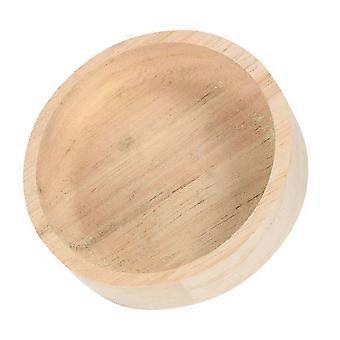 Pet Food Holder Wood Feeding Bowl for Hamster Food Dish Small Set