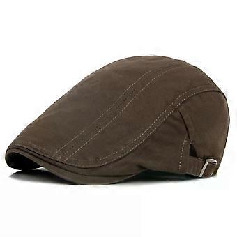 HT4438 Berets Men Women Autumn Winter Octagonal Flat Cap Retro Artist Painter Beret Hat compatible with Men Male Female Plaid Wool Beret Cap