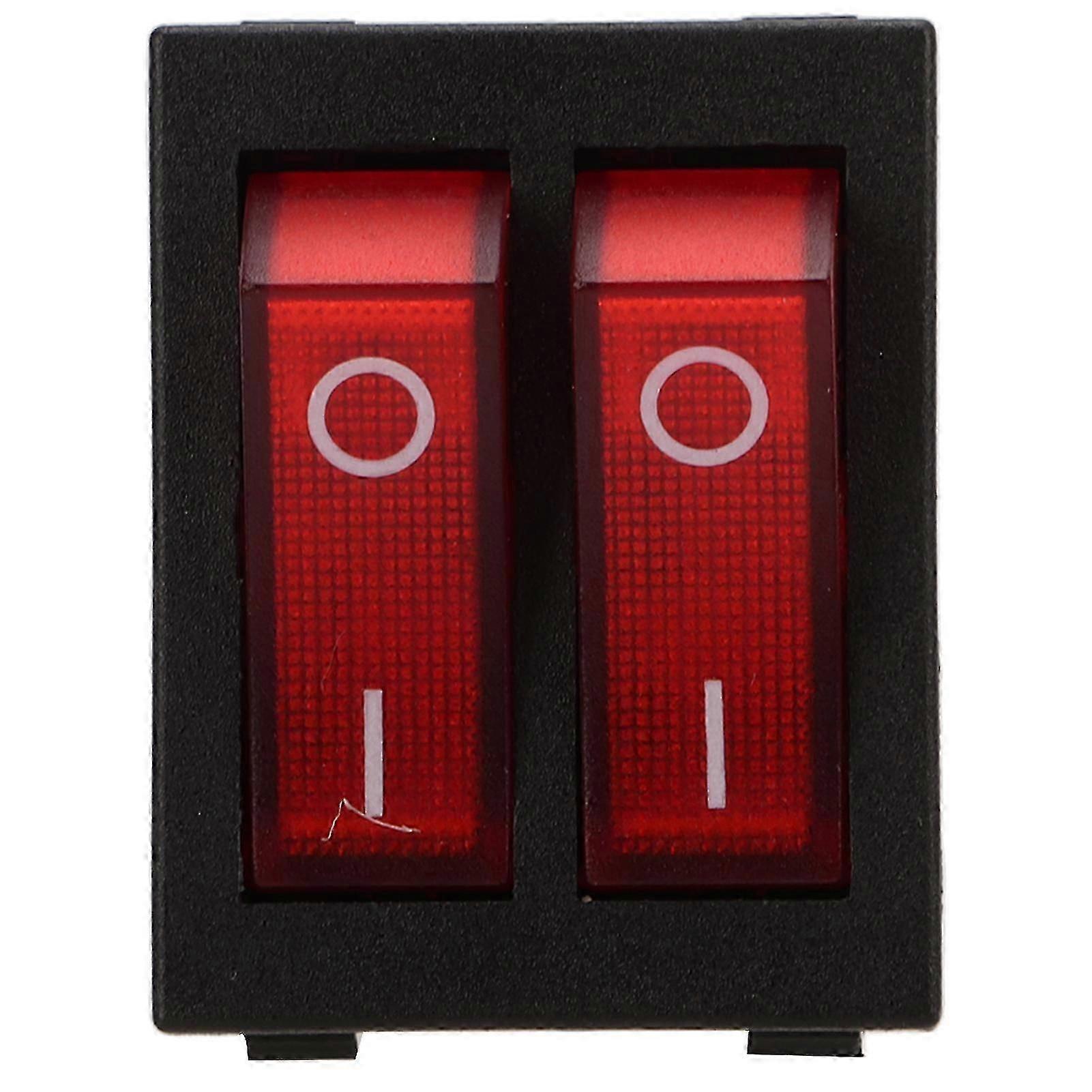 16A Double Control Rocker Switch with LED Indicator