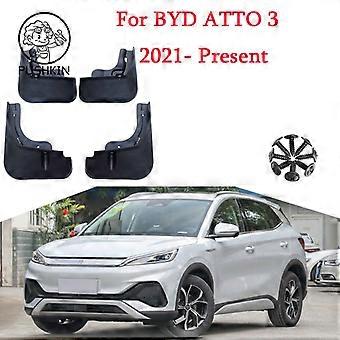 For BYD ATTO 3 EV 2022 2023 Bil Gjørmeklaffer Splash Guards Mud Flap Front Rear Fender Protector ABS