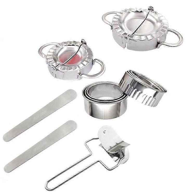 Ravioli Maker, Dumpling Wrapper Dumpling Mould, Stainless Steel Dumpling Maker, Ravioli Machine, Dumpling Maker, Dumpling Machine, 7 Pieces.