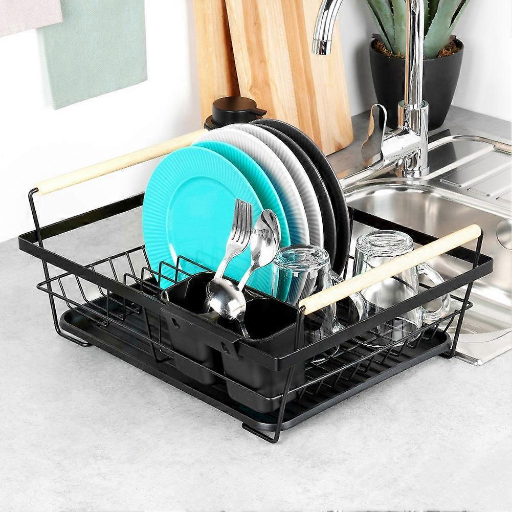 Dish drainer black 45x33x18 cm