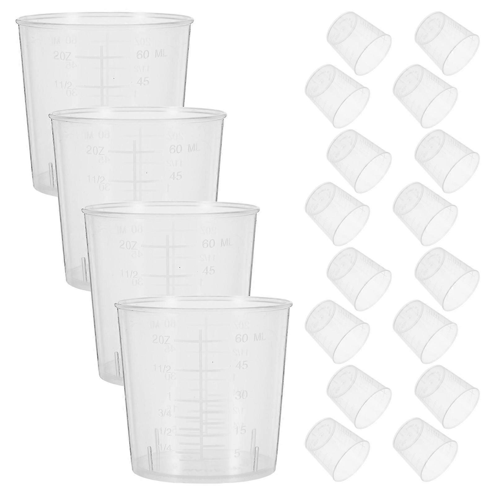 25Pcs 60ml Plastic Measuring Cup Kitchen Cups Baking Cooking Tool Digital Measuring Cup