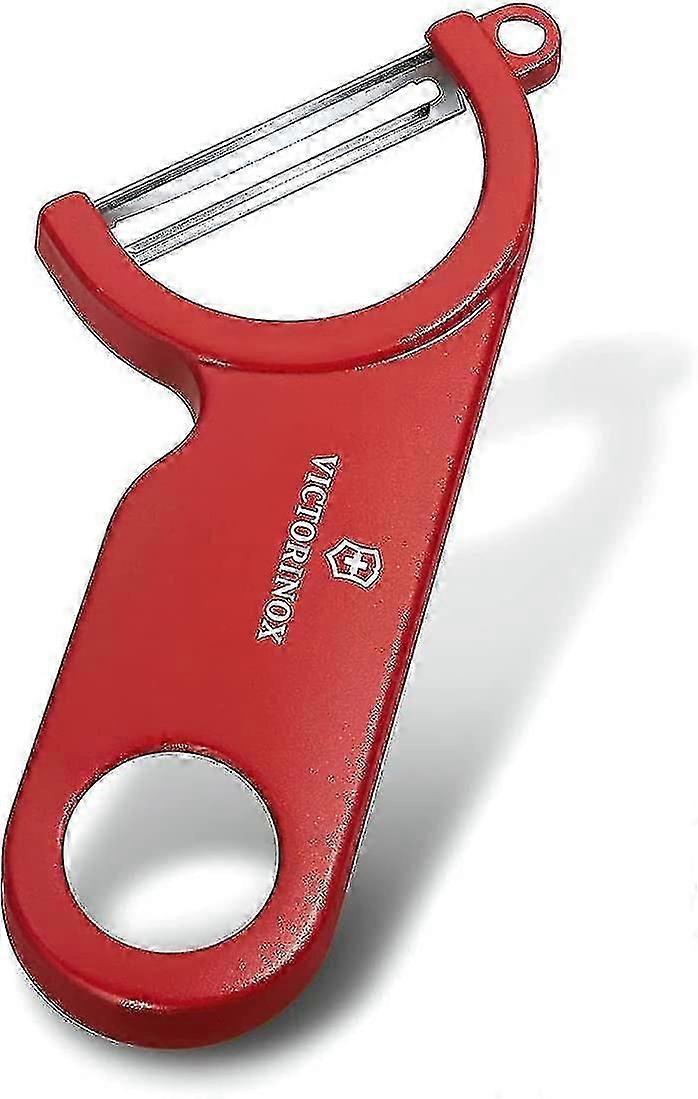 Potato Peeler, Red, Stainless