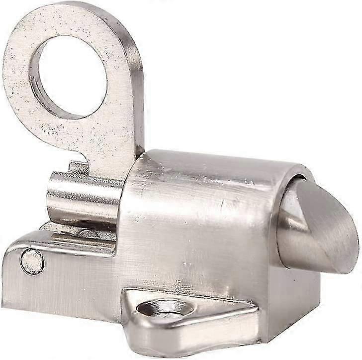 Zinc Alloy Automatic Latch Lock Pull Ring Spring Bounce Door Bolt for Home Window Gate Security